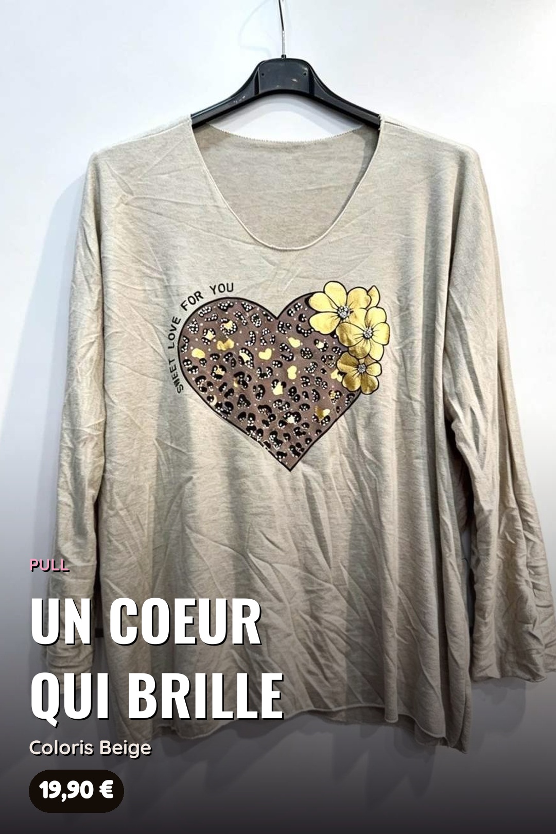 Pull Cœur Léopard « Sweet Love for You » – Image 7