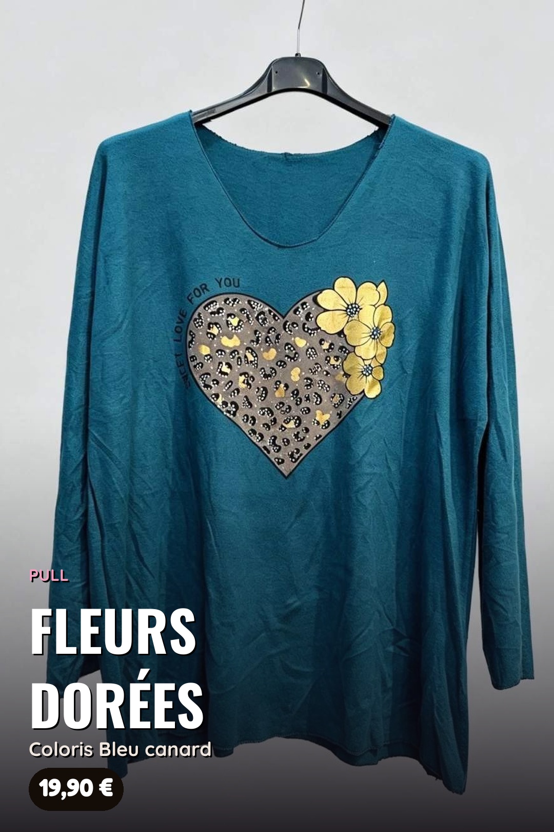 Pull Cœur Léopard « Sweet Love for You » – Image 6