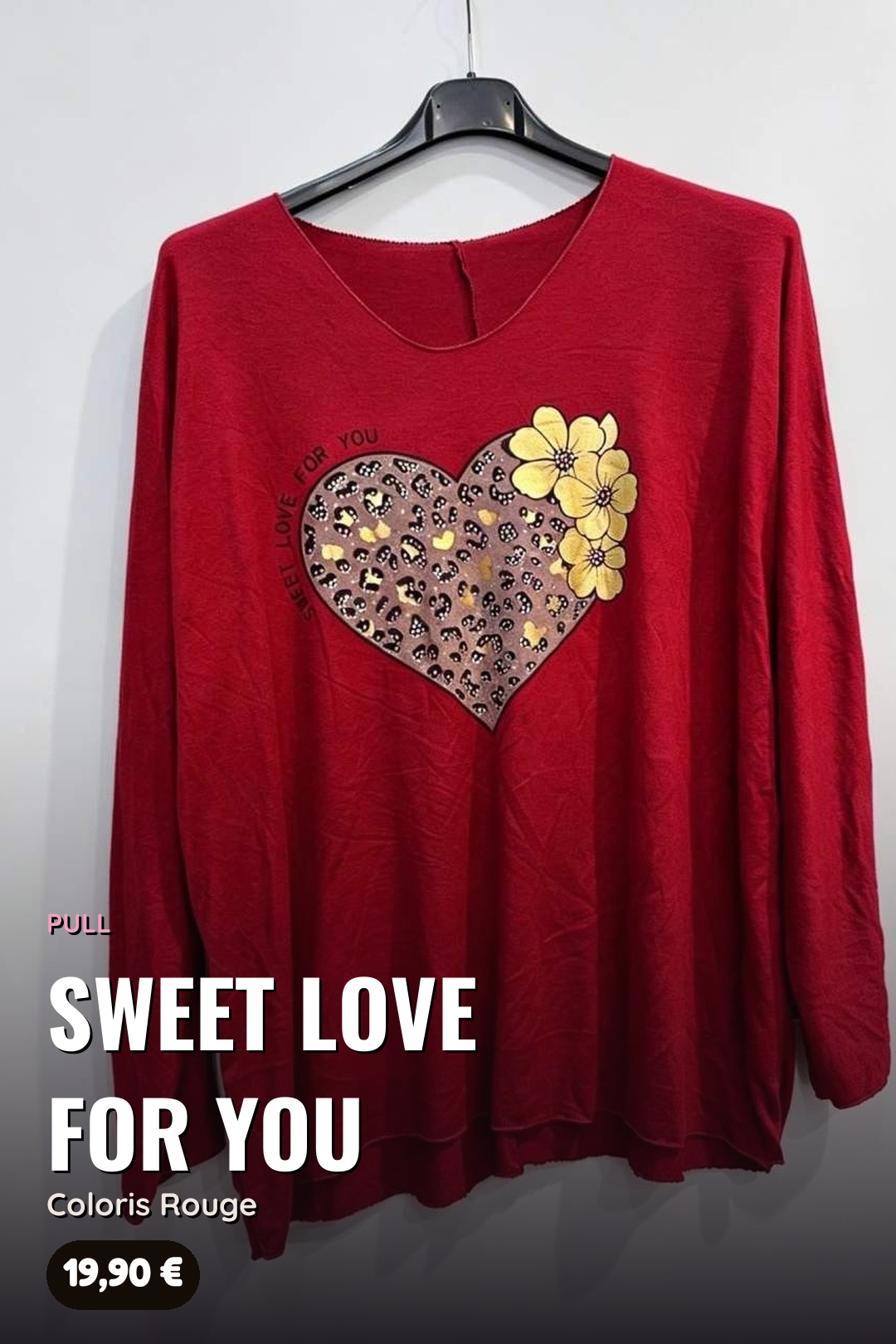 Pull Cœur Léopard « Sweet Love for You » – Image 8