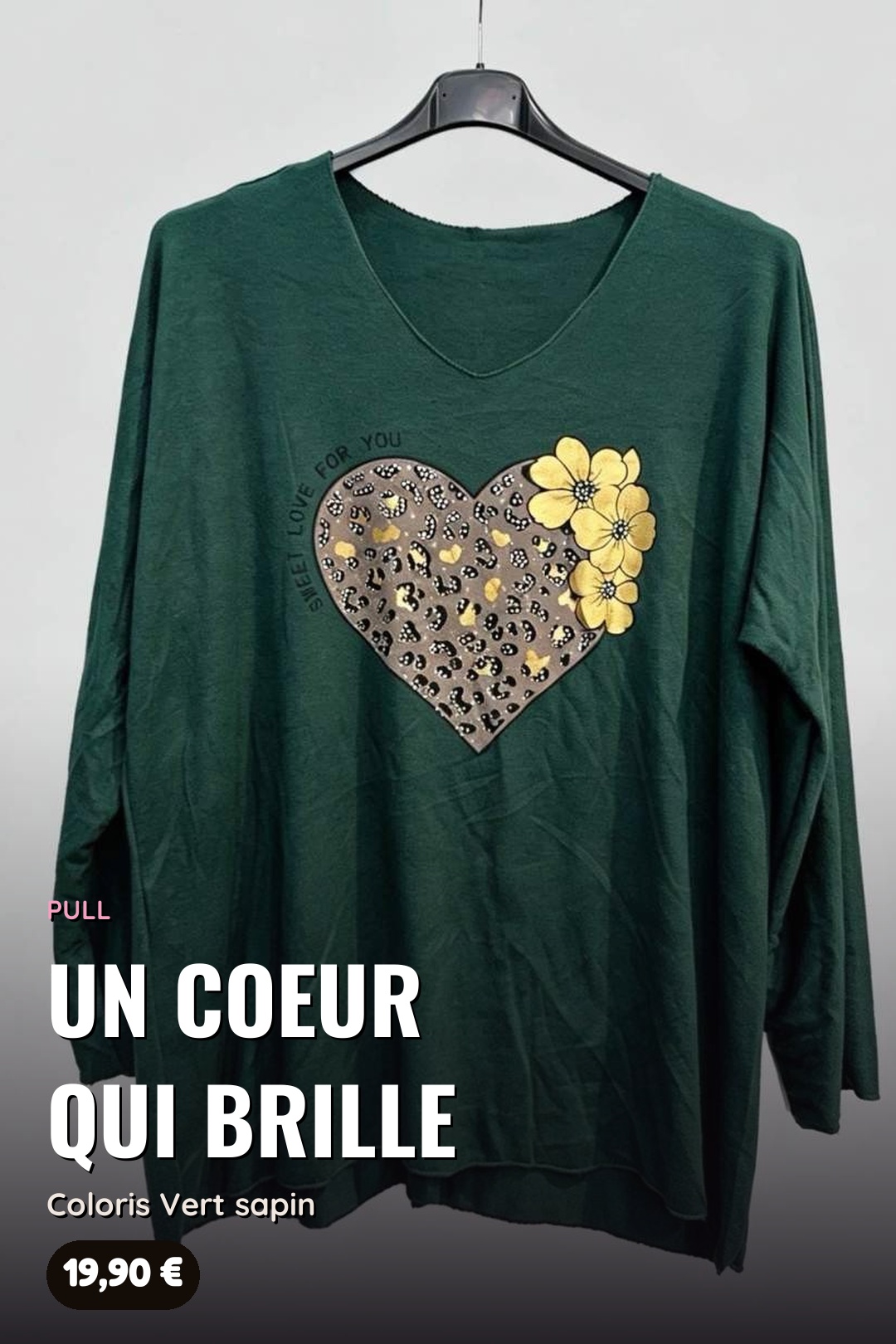 Pull Cœur Léopard « Sweet Love for You » – Image 9