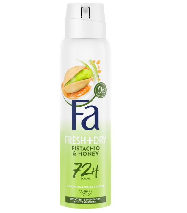 Déodorant Fa Fresh+Dry Pistache & Miel