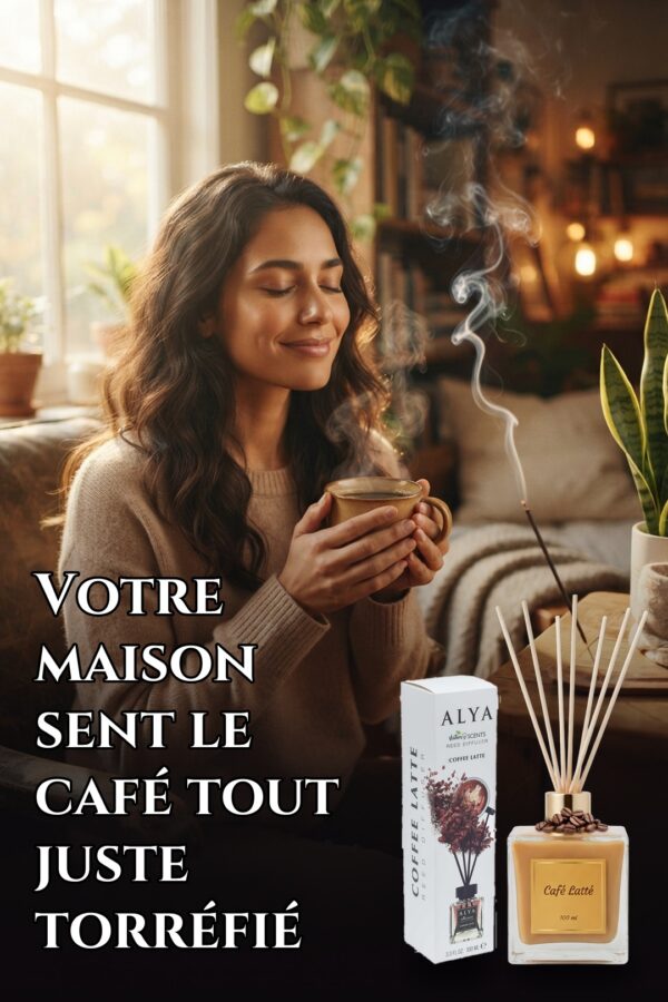 Mikado Parfumé Café au Lait – 3 Mois de Parfum Enivrant