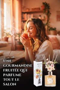Mikado Parfumé Pêche – 3 Mois de Parfum Enivrant