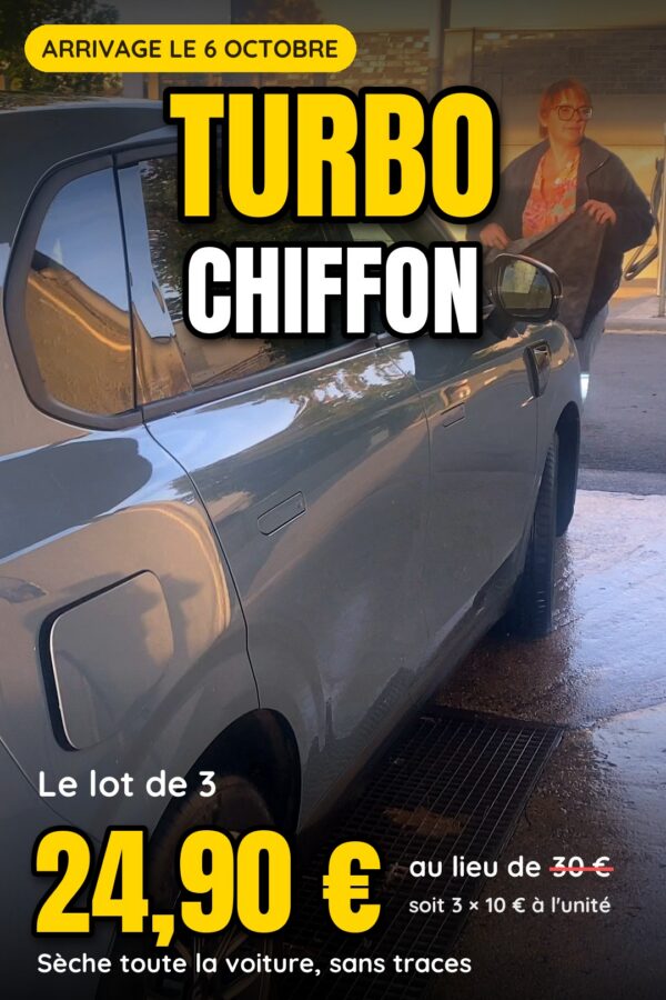 Turbo chiffon — hyperabsorbant pour la voiture